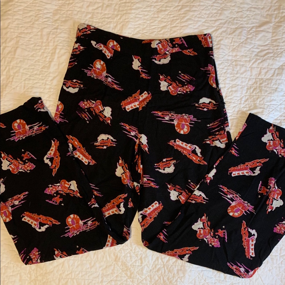 Western print trousers